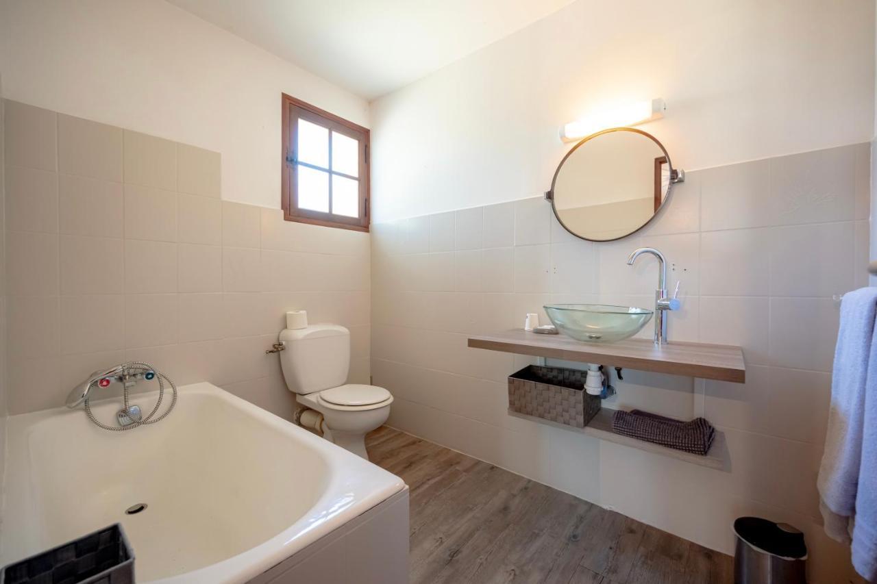 La Maison Du Rouge Gorge - Charmante Maison Climatisee Avec Piscine Ponteves Luaran gambar